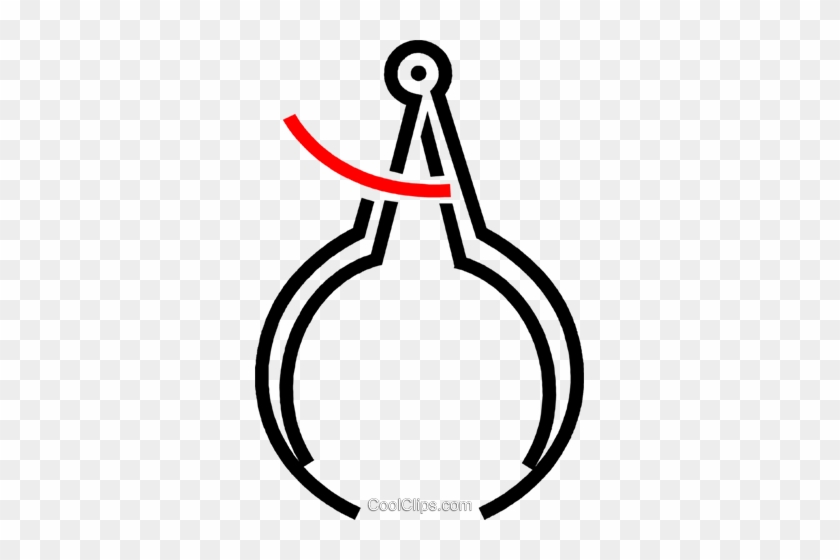 Measurement Tool Royalty Free Vector Clip Art Illustration - Circle #1388629