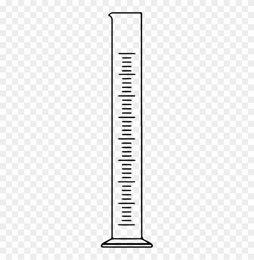 Measuring Cylinder Clip Art Download - Graduated Cylinder Drawing Png #1388672