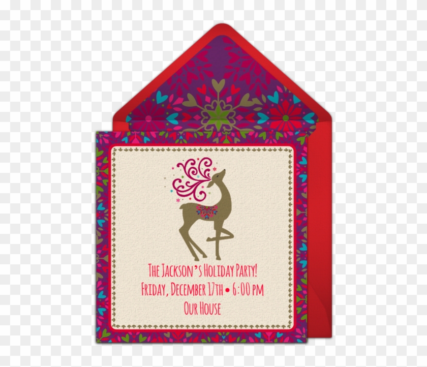 Winter Whimsy Online Invitation - Amscan Winter Whimsy Reindeer Dinner Plates #1388743