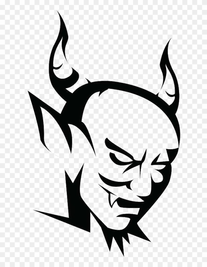 Graphic Download Satanism Symbol Black And White Satan - Satan Drawn In Black And White #1388758