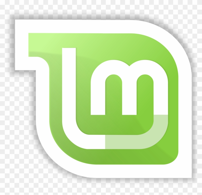 Dark Linux Clipart 318,68kb Download - Linux Mint Logo Png #1388856