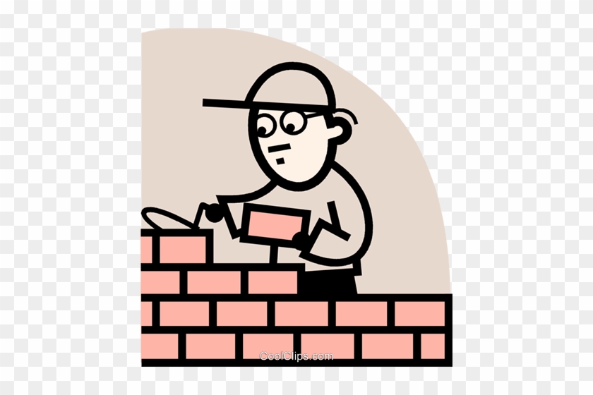 Brick Layers Royalty Free Vector Clip Art Illustration - Brick #1388857