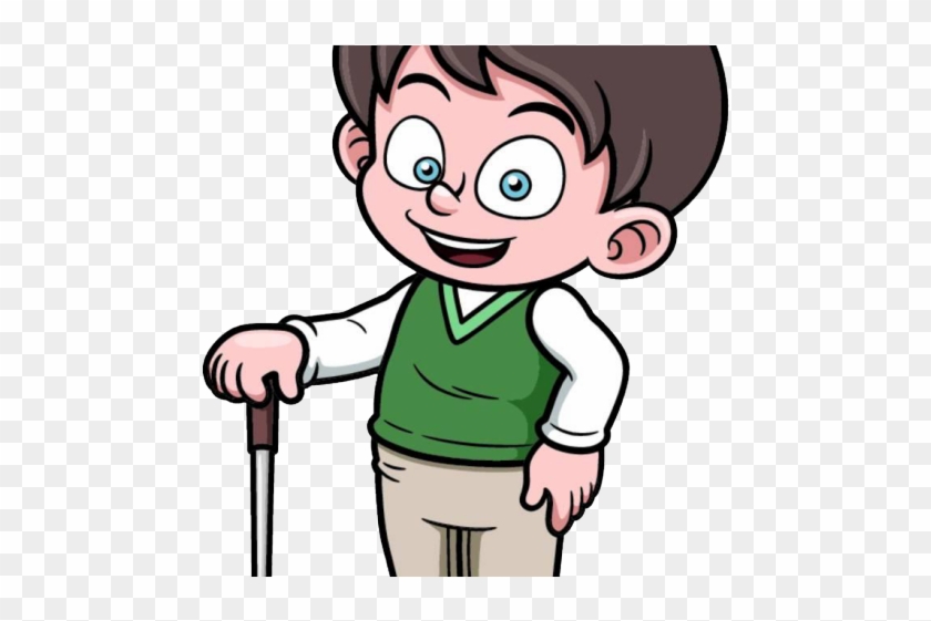 Golf Clipart Male Golfer - Golfer Cartoon #1388961