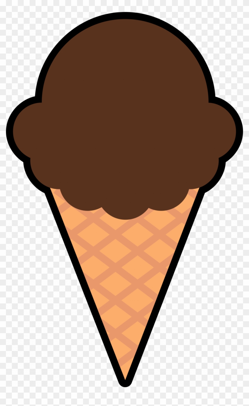 Ice Clipart Chocolate - Chocolate Ice Cream Clip Art #1389312