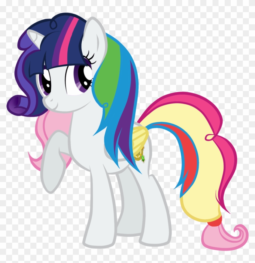 Allpony, Applejack, Artist - My Little Pony Twilight Rainbow Dash Fusion #1389486
