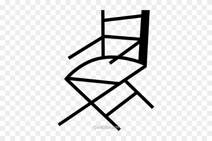 Folding Chair Royalty Free Vector Clip Art Illustration - Magnetism #1389498