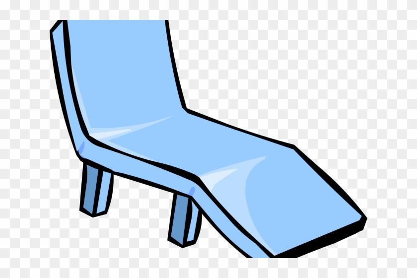 Chair Clipart Deckchair - Club Penguin Blue Furniture #1389524