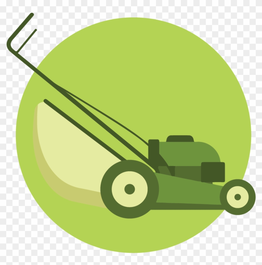 Lawn Mower Icon - Vector Graphics #1389635