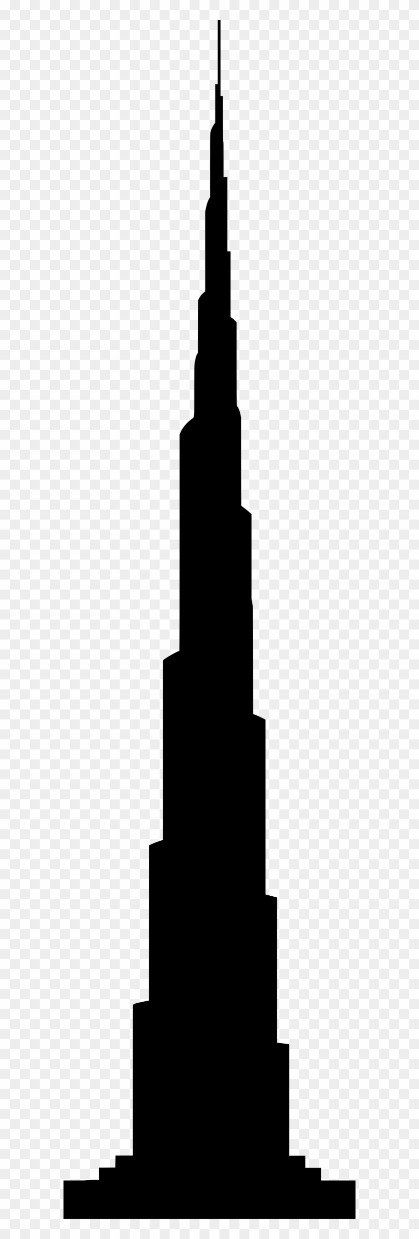 Dubai Silhouette At Getdrawings - Burj Khalifa Silhouette Vector #1389637