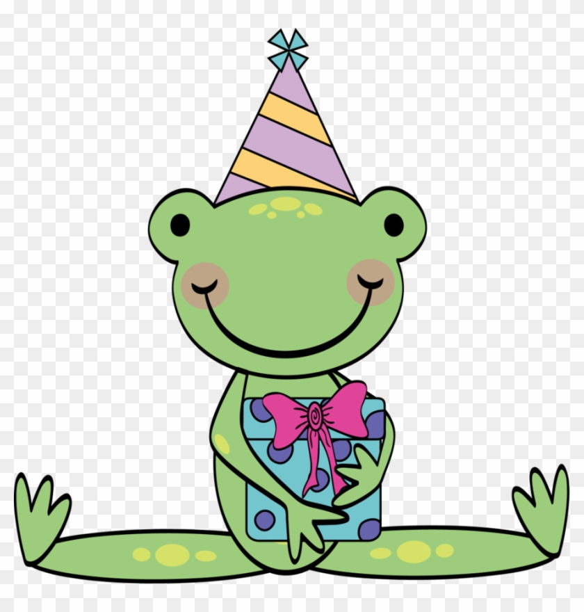 Happy Birthday Frog Png Clipart Frog Birthday Clip - Happy Birthday Frog Clipart #1389645