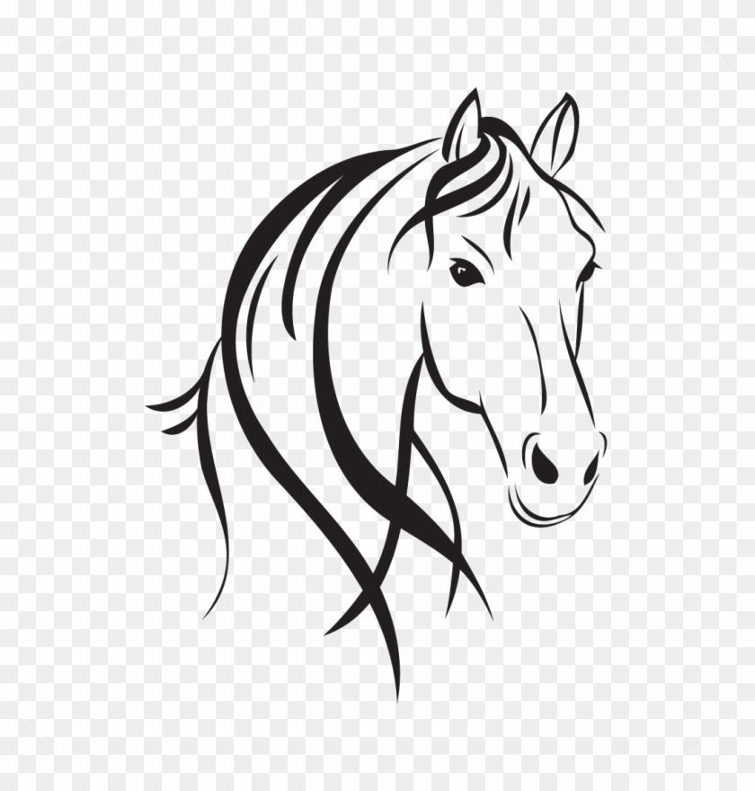 Horse Head Style - Horse Head Outline Drawing #1389652