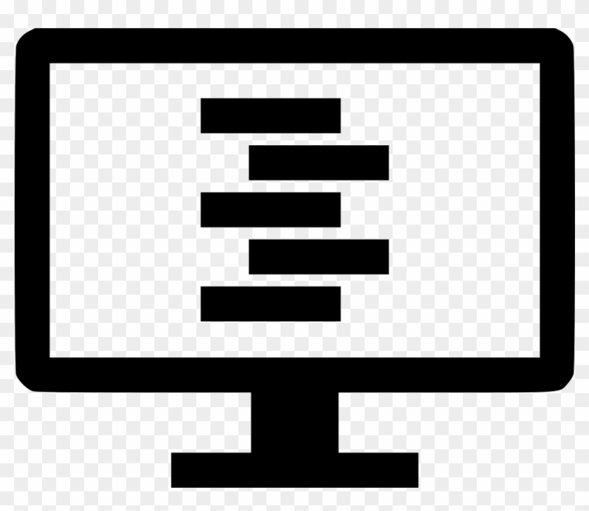 Computer Monitor Lines Program - Web Development Icon #1389672