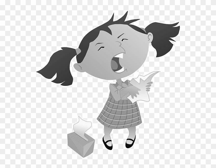 Vomiting And Diarrhea - Sneezing Cartoon - Free Transparent PNG Clipart  Images Download