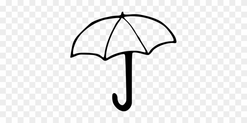 Drawing Umbrella Graphic Arts Clothing - Umbrella Clipart Black And White #1389831