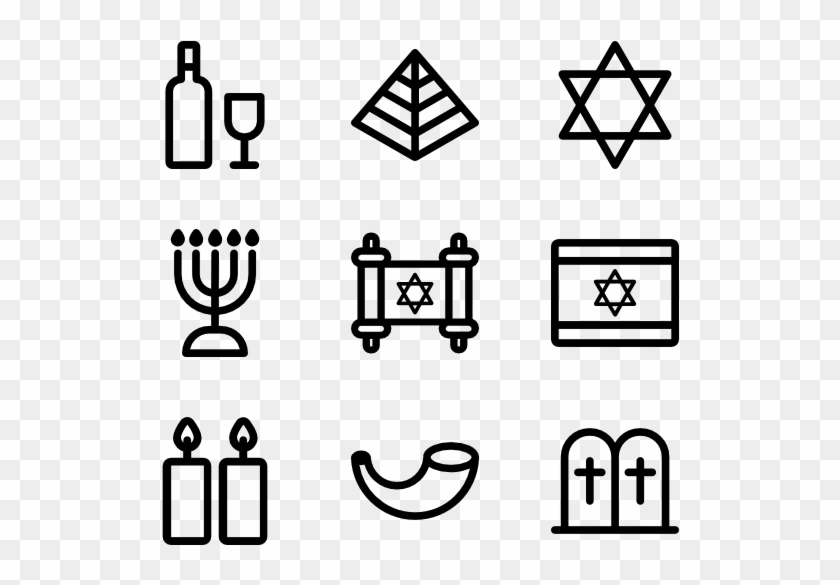 Hanukkah 16 Icons - Bookmark Icon #1389929