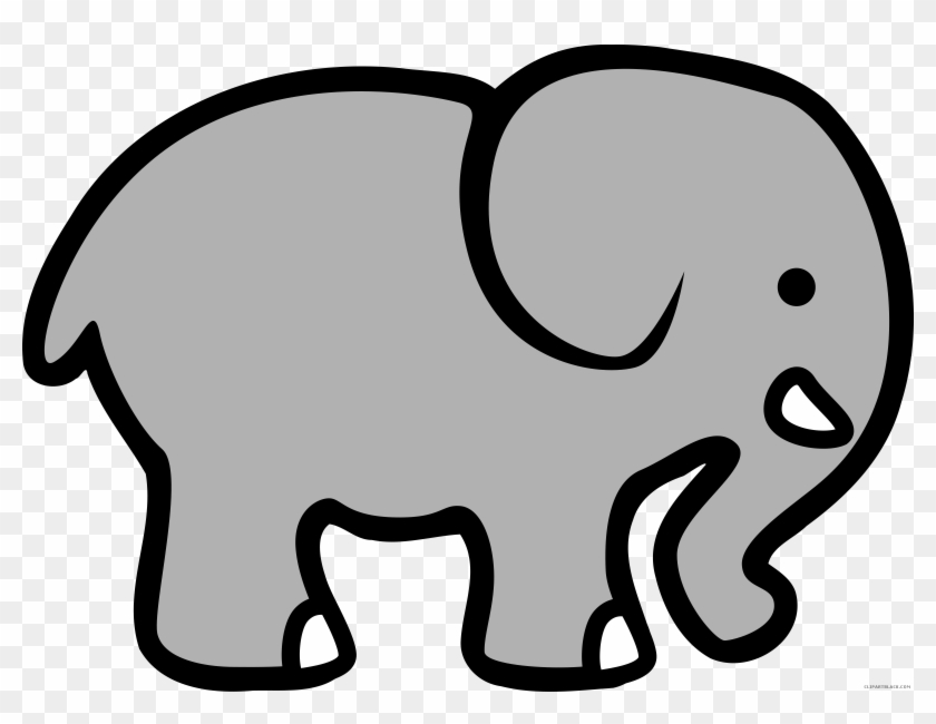 Picture Freeuse Best Hd Cartoon Animal - Simple Cartoon Elephant #1390010