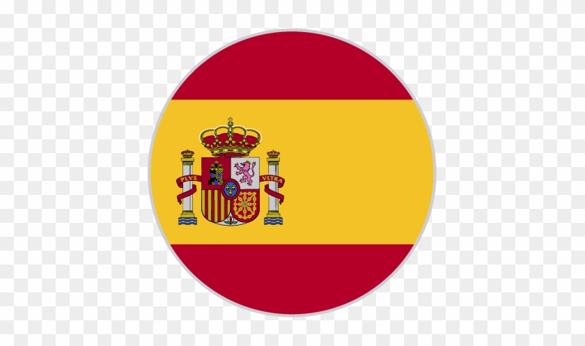 Español - Spain Flag Circle Png #1390157