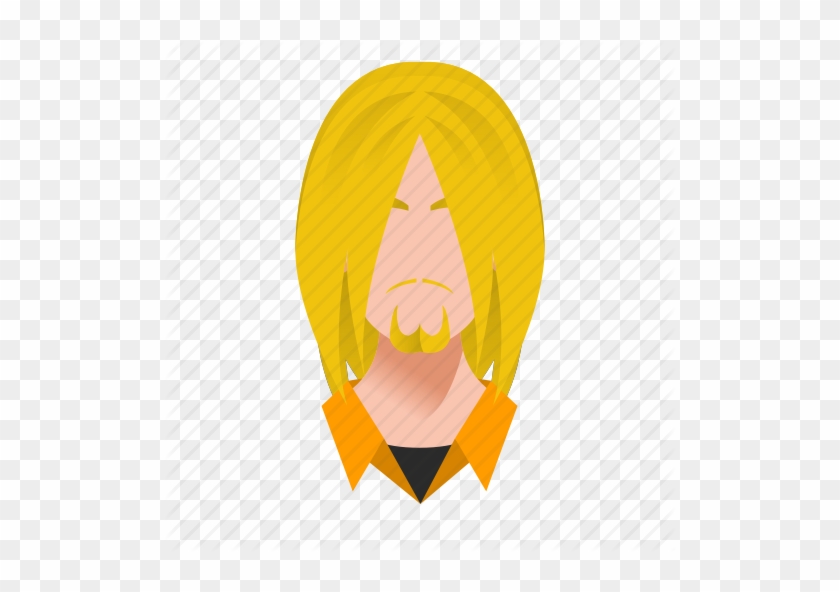 Long Hair Clipart Male - Long Hair Man Icon #1390236
