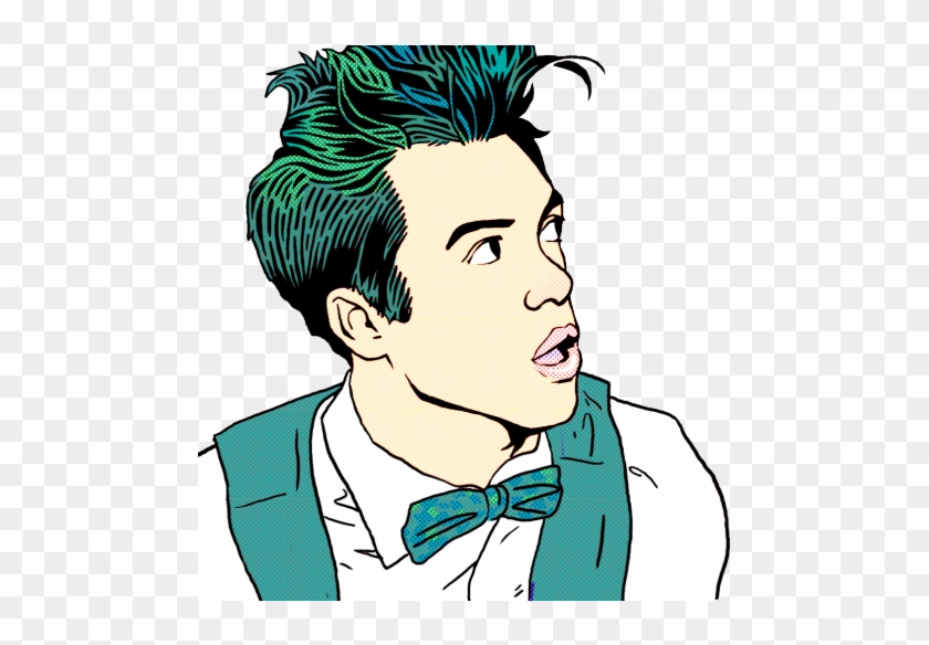 Sing Drawing Brendon Urie - Panic At The Disco Pop Art #1390259