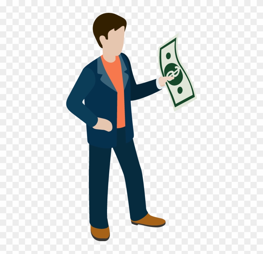 Cartoon Businessman With Money Cash Designshop - Businessman With Money  Cartoon Png - Free Transparent PNG Clipart Images Download