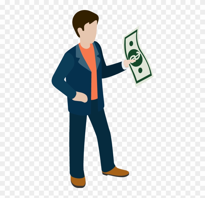 Cartoon Businessman With Money Cash Designshop - Businessman With Money Cartoon Png #1390298