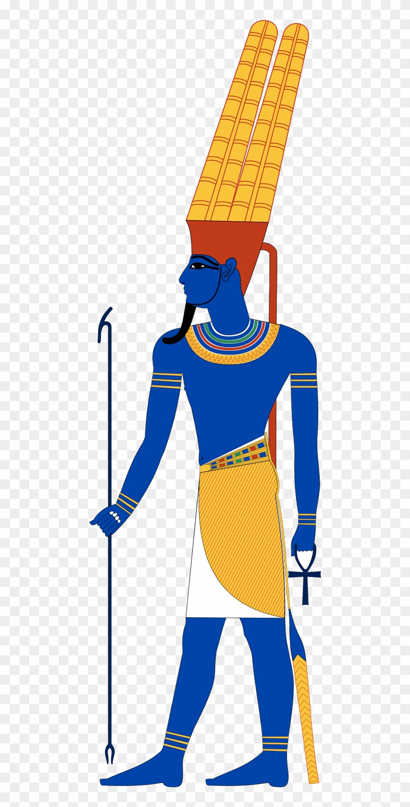 Originally, Amun Was Depicted With Red-brown Skin But - Egyptian God #1390331