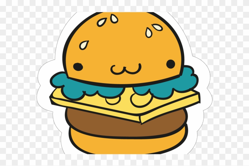 Hamburgers Clipart Normal - Burger Sticker Png #1390410