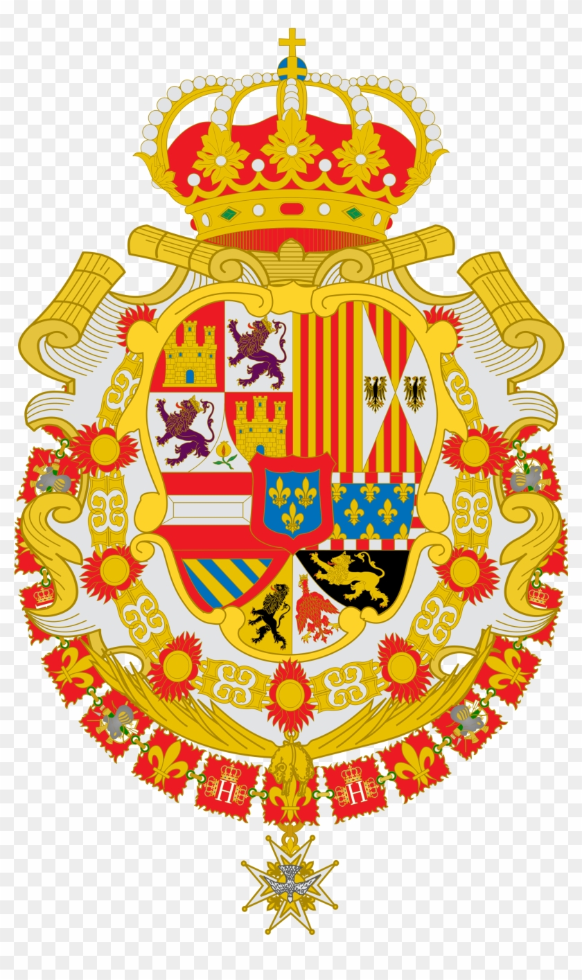 Escudo De Felipe V De España, Primer Rey Proveniente - Escudo De Armas Carlos Iv #1390497