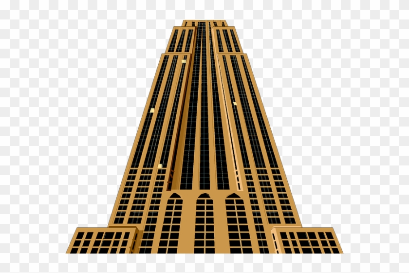 Skyscraper Clipart Architectural - Empire State Building Clip Art #1390634