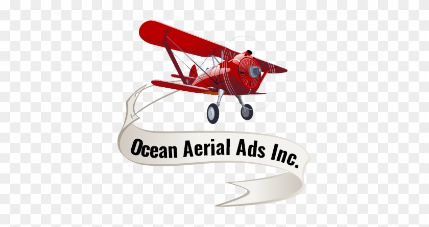 Ocean Aerial Ads - Banner Airplane #1390638