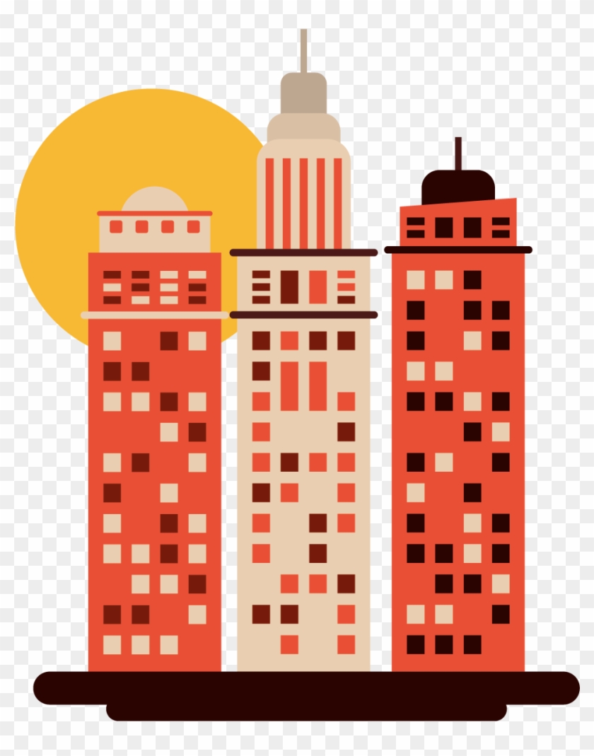 Jpg Royalty Free Stock Design Cartoon Architecture - Building Flat Design Png #1390642