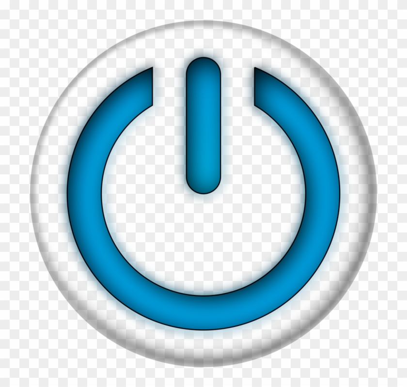 When You Feel Powerless - Blue Power Button Png #1390737