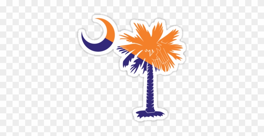 Google Image Of Palmetto Clemson Tree Go Clemson - Clipart Sc Palmetto Tree #1390799