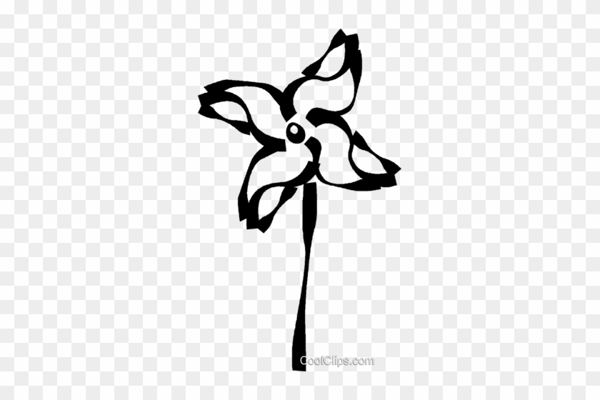 Pinwheel Royalty Free Vector Clip Art Illustration - Clip Art #1390829