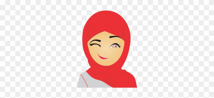 Muslim Emoji Set Cute Expressions, Expression, Express, - Transparent Background Muslimah Icon #1390856