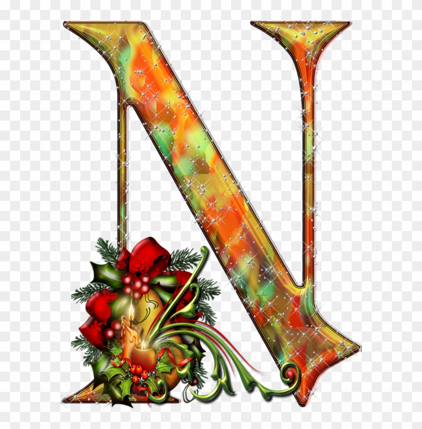 Alphabet De Noel 18 11 2015 Christmas Alphabet, Net - Christmas Alphabet Letter 1 With Design #1390921
