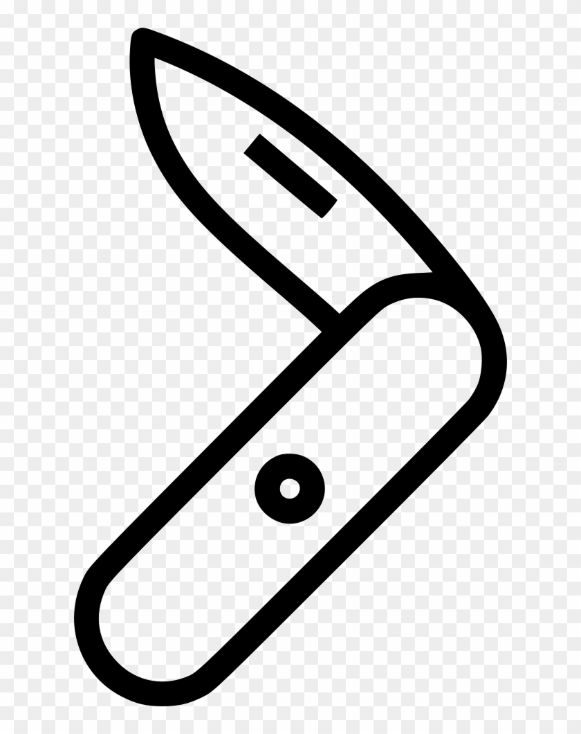 Pocket Knife Comments - Line Art #1390939