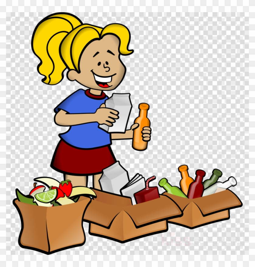 Download Taking Care Of The Environment Clipart Natural - Separating Trash Clipart #1391052
