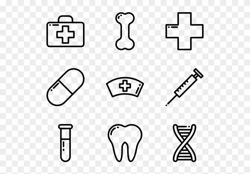 Vector Black And White Library Biology Icons Free Health - Free Golf Icons #1391133