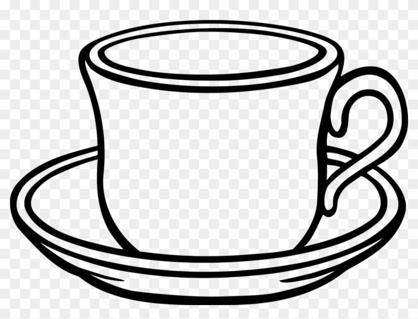 Table-glass Coffee Saucer Teacup - Cup And Saucer Clipart #1391140