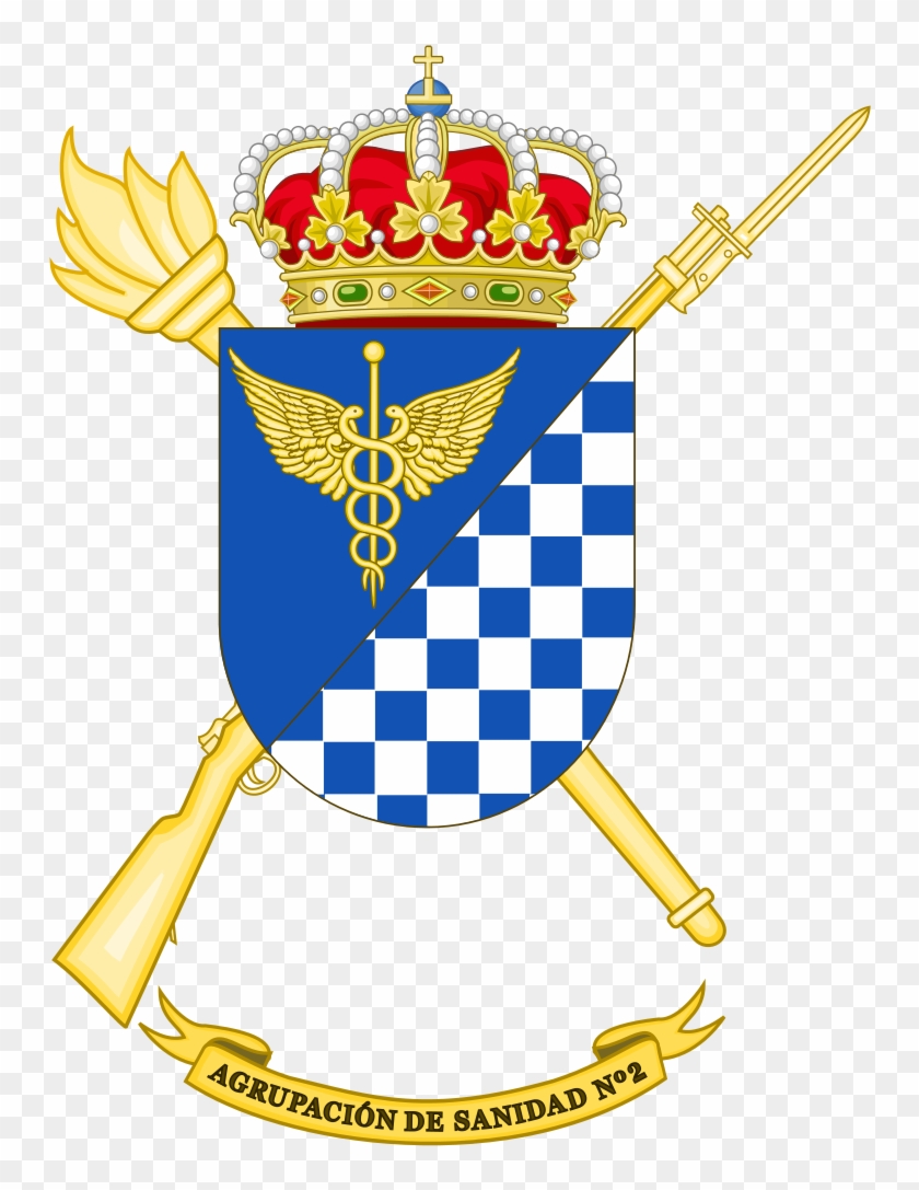 Coat Of Arms Of The 2nd Spanish Army Health Services - Dia De La Hispanidad En Panama #1391163