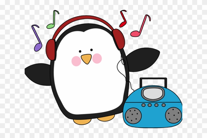 Music Clipart Winter - Penguin Music Clipart #1391182