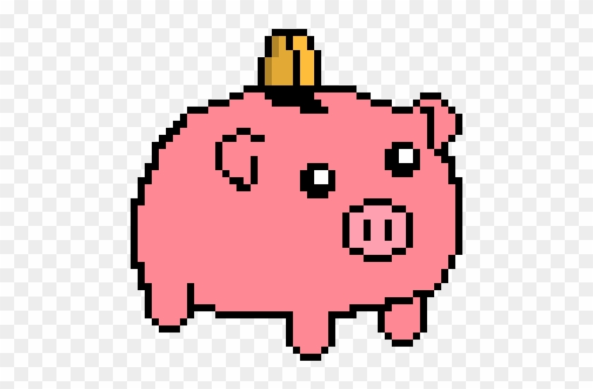 Piggybank - Piggy Bank Pixel Art #1391184