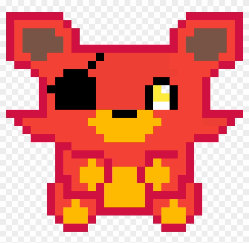 Cute Foxy Plushi By Paulroblox6011 - Pixel Art Foxy Plush #1391214