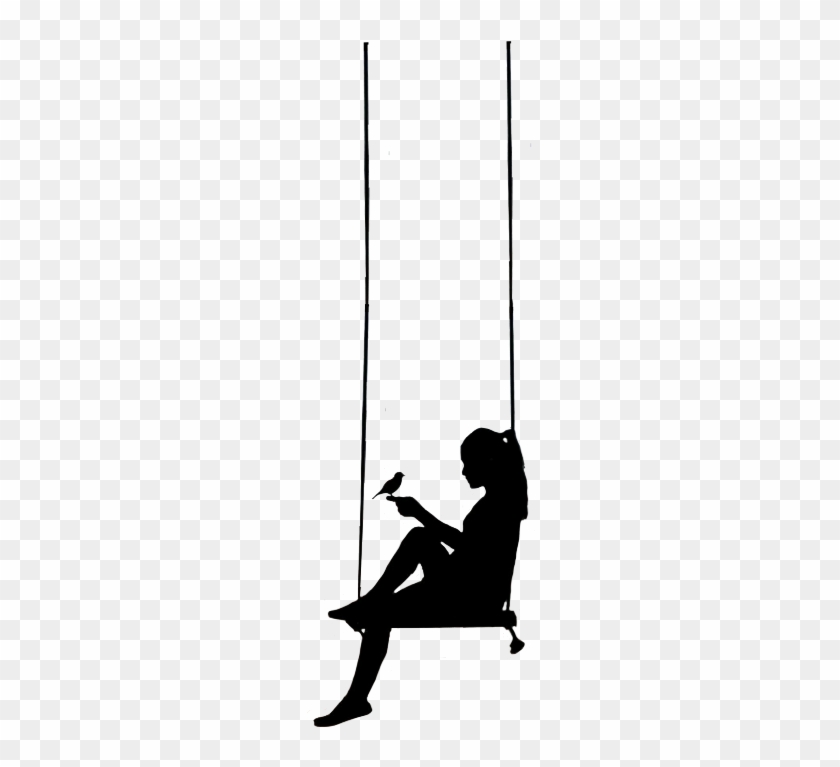 Cradle Seesaw Swing Swings Bascule - Silhouette #1391233