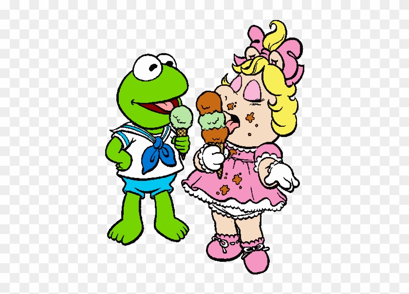 Muppet Babies Clipart - Kermit And Miss Piggy Cartoon #1391240