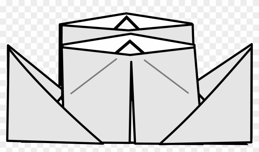 Big Image - Hướng Dẫn Gấp Thuyền Giấy Vector #1391308