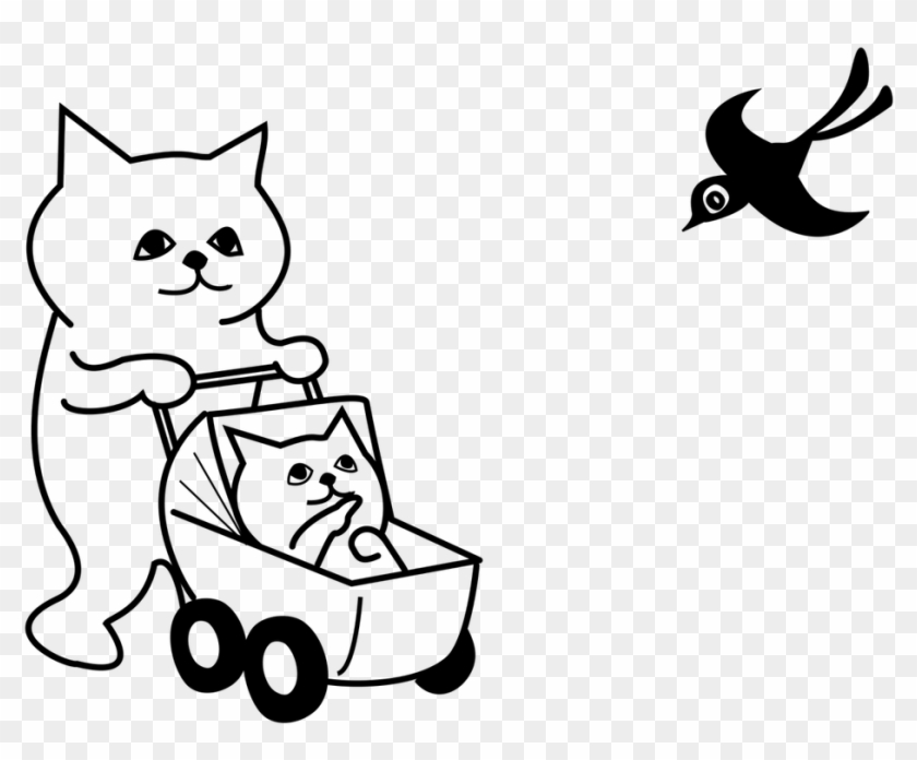Best Cat Stroller - Coloring Pages For Strollers #1391332