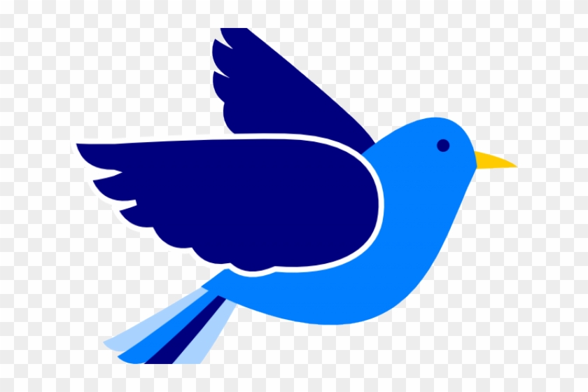 Bluebird Clipart Blue Bird - Blue Bird Flying Clipart #1391411