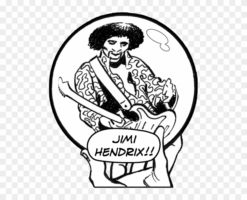Jimi Hendrix Playing The Star-spangled Banner - Cartoon #1391464